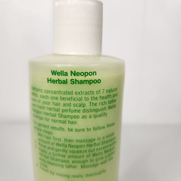 Vintage 1970s Wella Neopon Green Herbal Shampoo 400ml PROP Discontinued - Picture 4 of 7